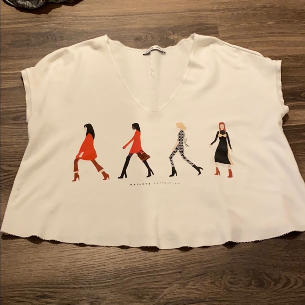 Zara printed tee